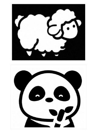 婴儿黑白卡物体可打印