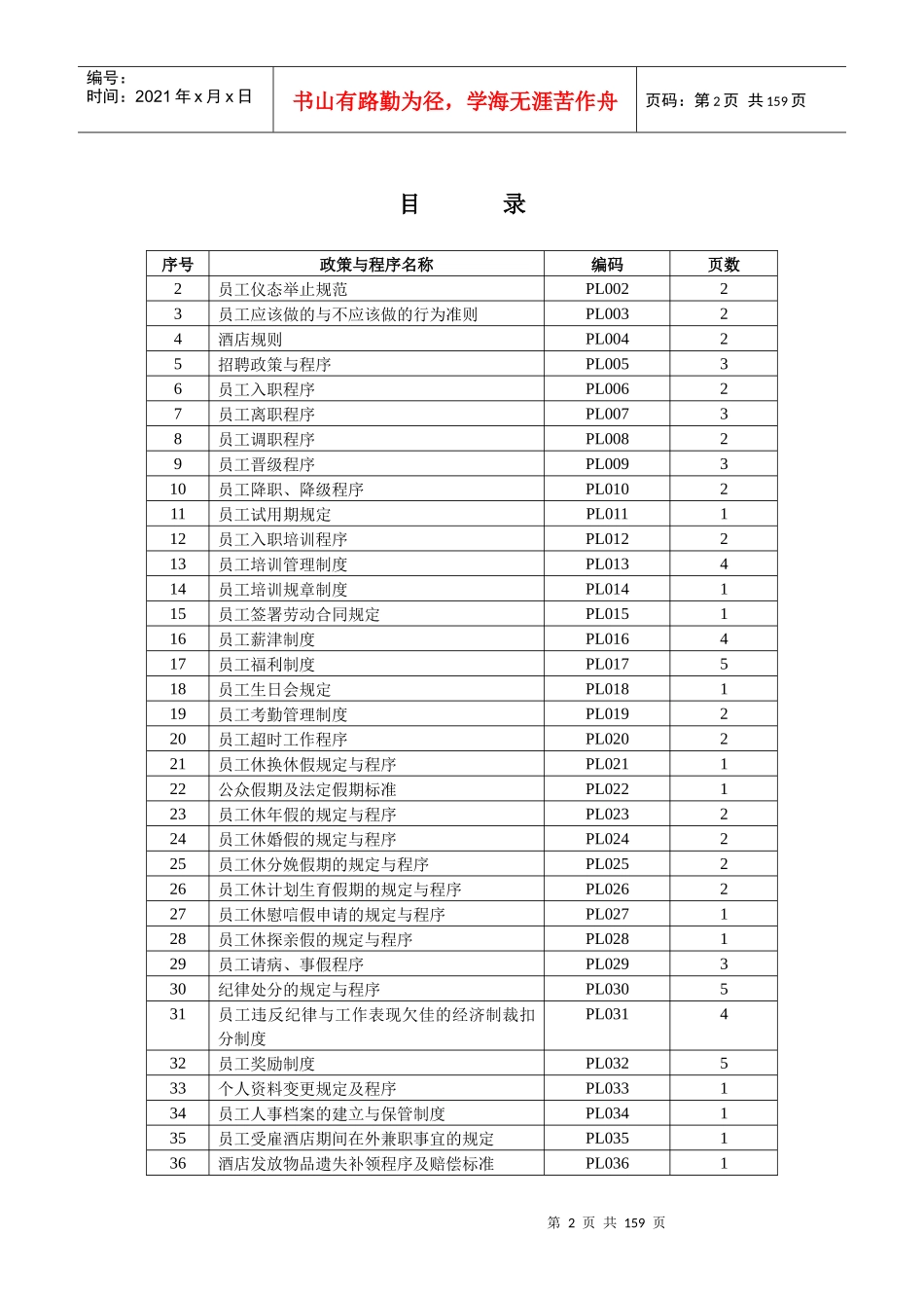 某酒店人力资源部政策及程序_第2页