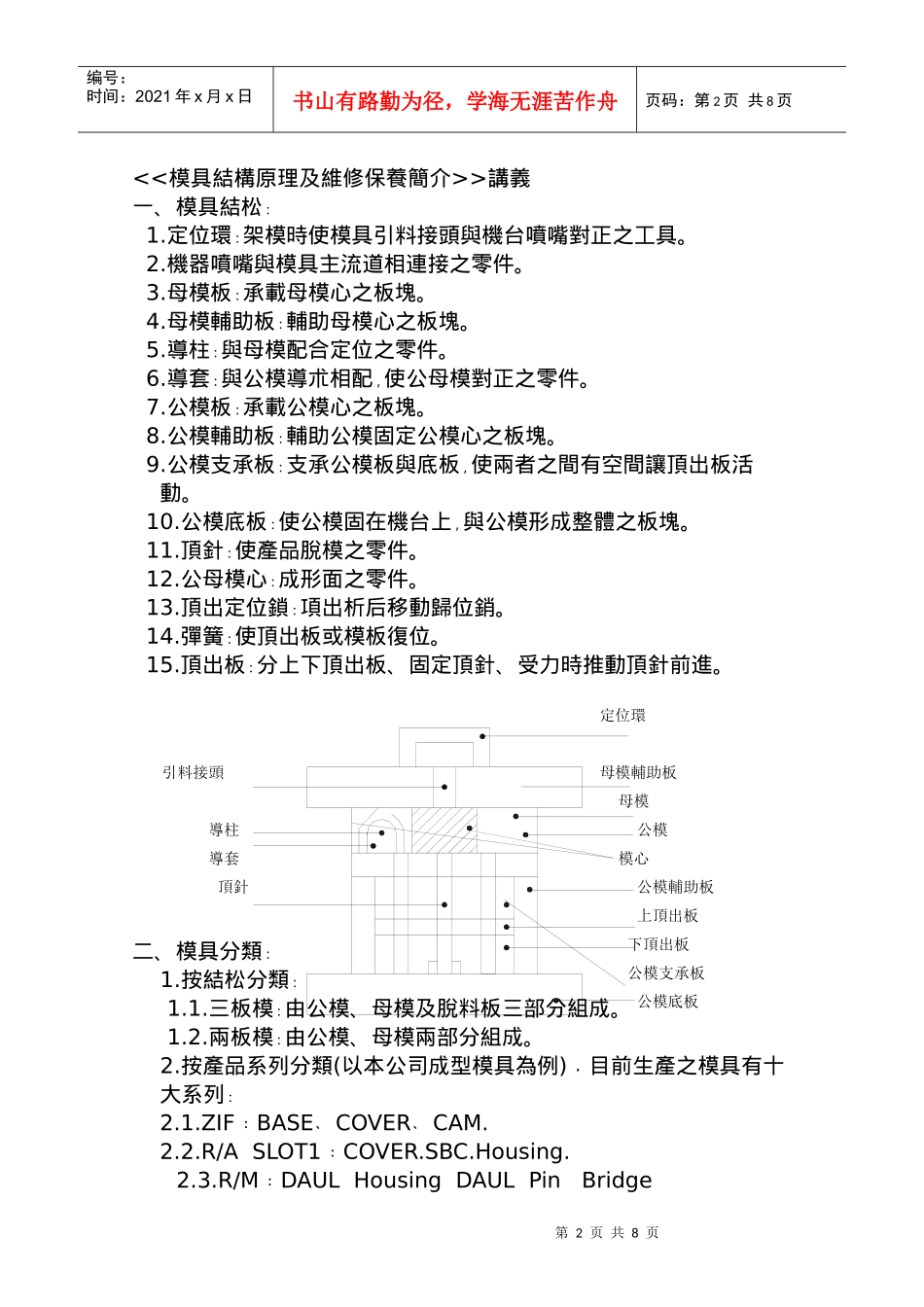 模具结构与注塑模设计_第2页
