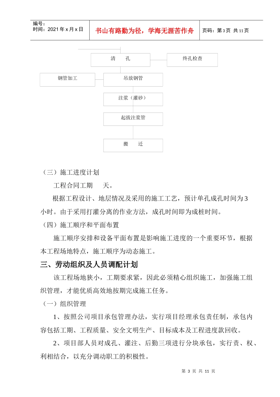 国贸大厦微型桩工程施工组织设计_第3页