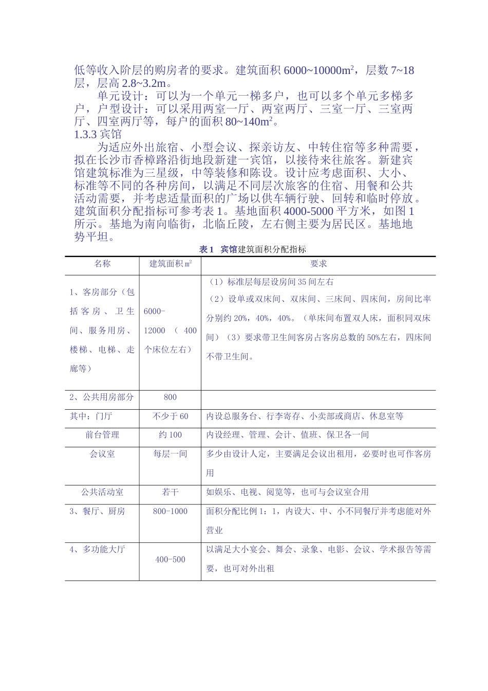中南林业科技大学毕业设计任务书(宾馆任务书)_第3页