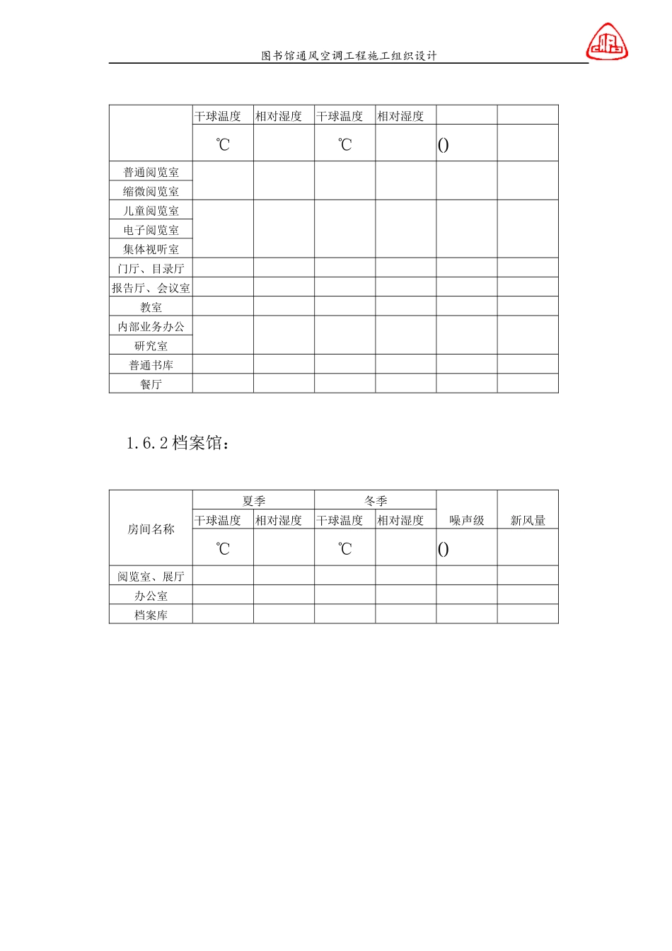 图书馆通风空调工程施工组织设计_第3页