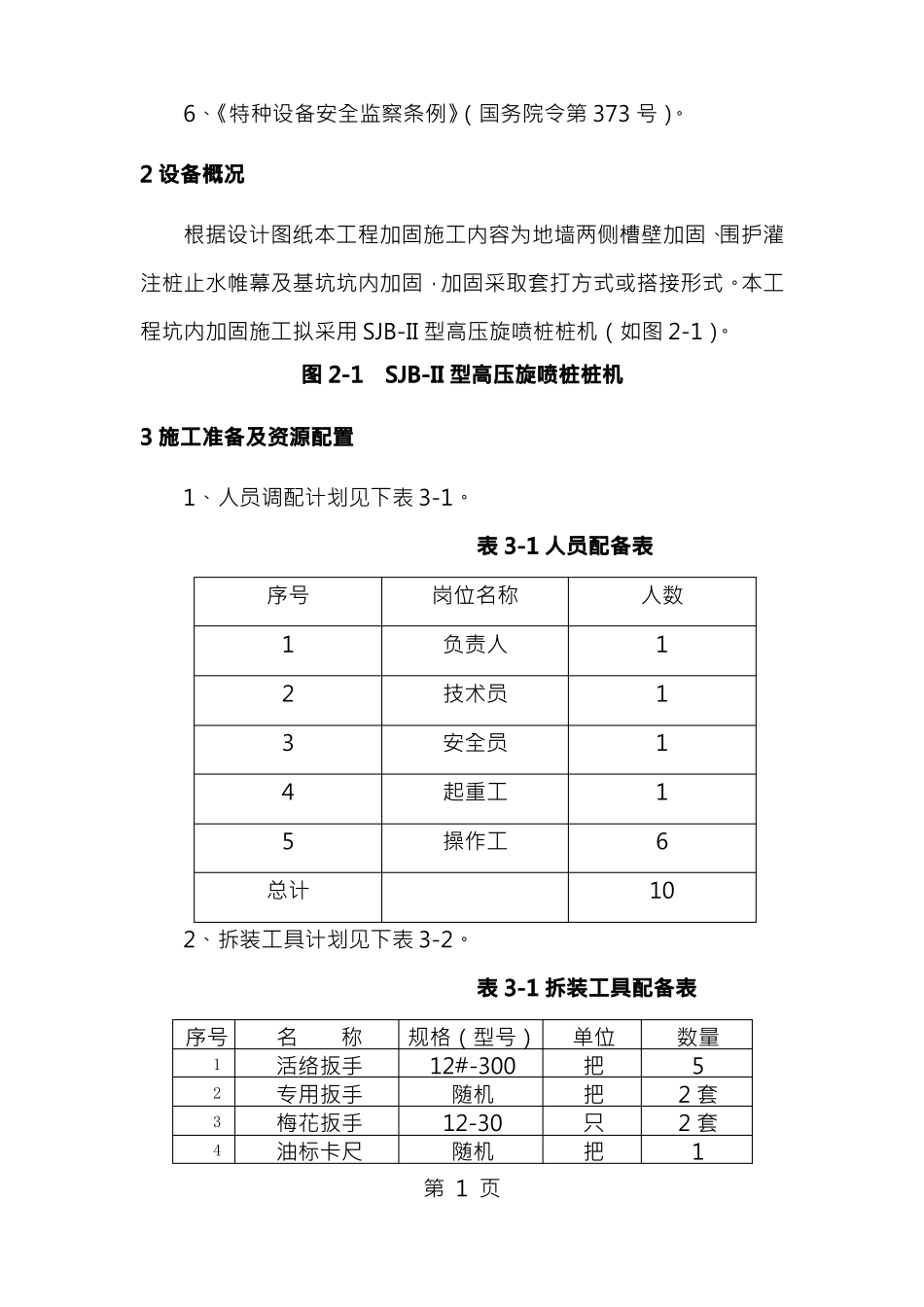 高压旋喷桩机拆装方案_第3页