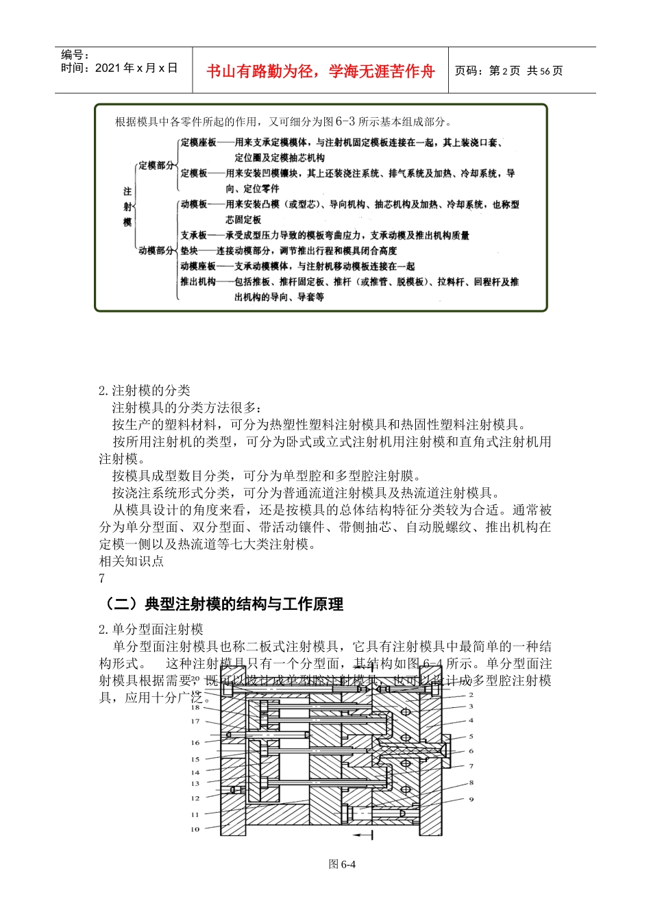 塑料成型工艺与模具设计电子文档学习情境06Conver_第2页