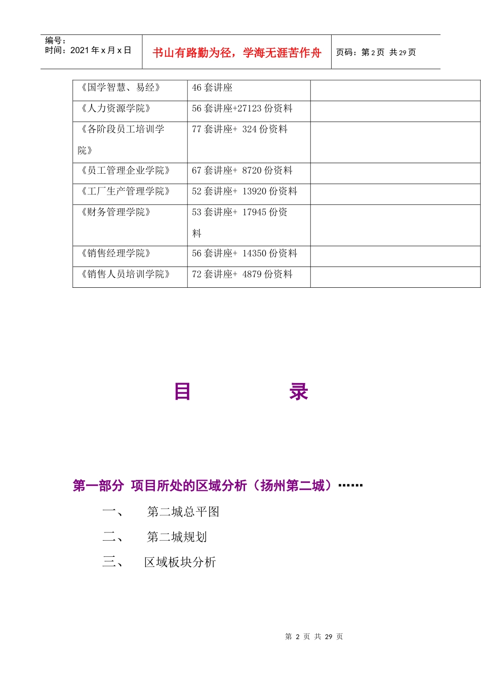 扬州竞争楼盘市调分析报告_第2页