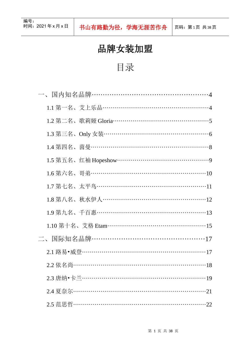 品牌女装加盟_第1页