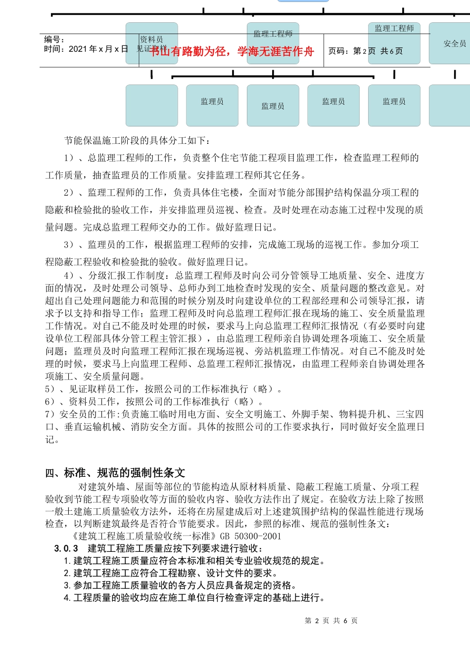 建筑分项工程监理内部交底_第2页