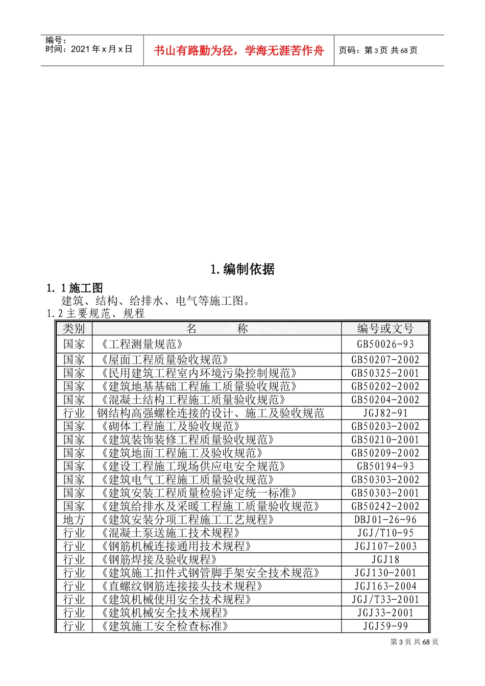 呼和浩特浩源碳纤维有限公司施工组织设计(DOC90页)_第3页