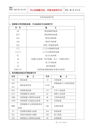实用电线电缆手册