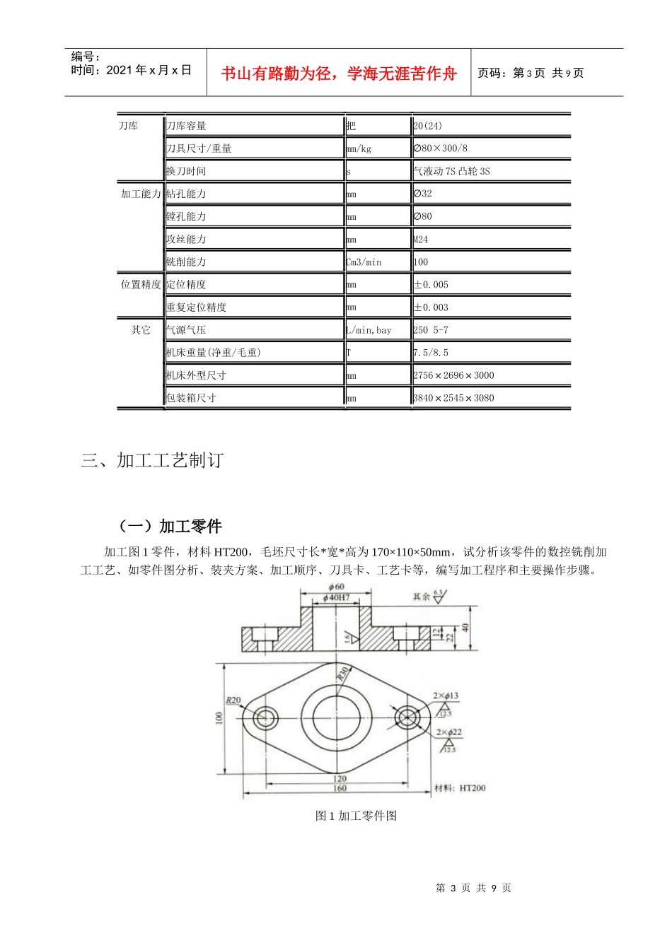 数控加工中心零件加工编程_第3页