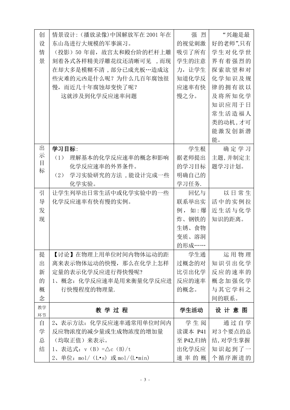 化学反应速率说课稿_第3页