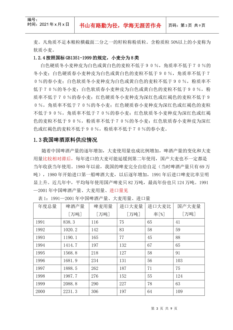 小麦在我国啤酒工业中的应用_第3页