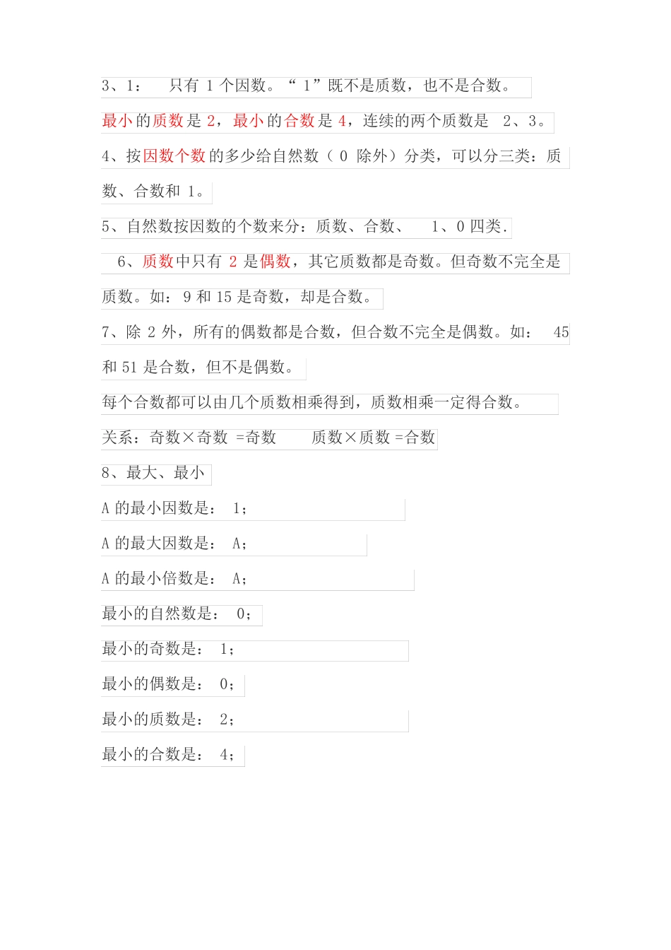 五年级数学下册因数与倍数知识点_第3页