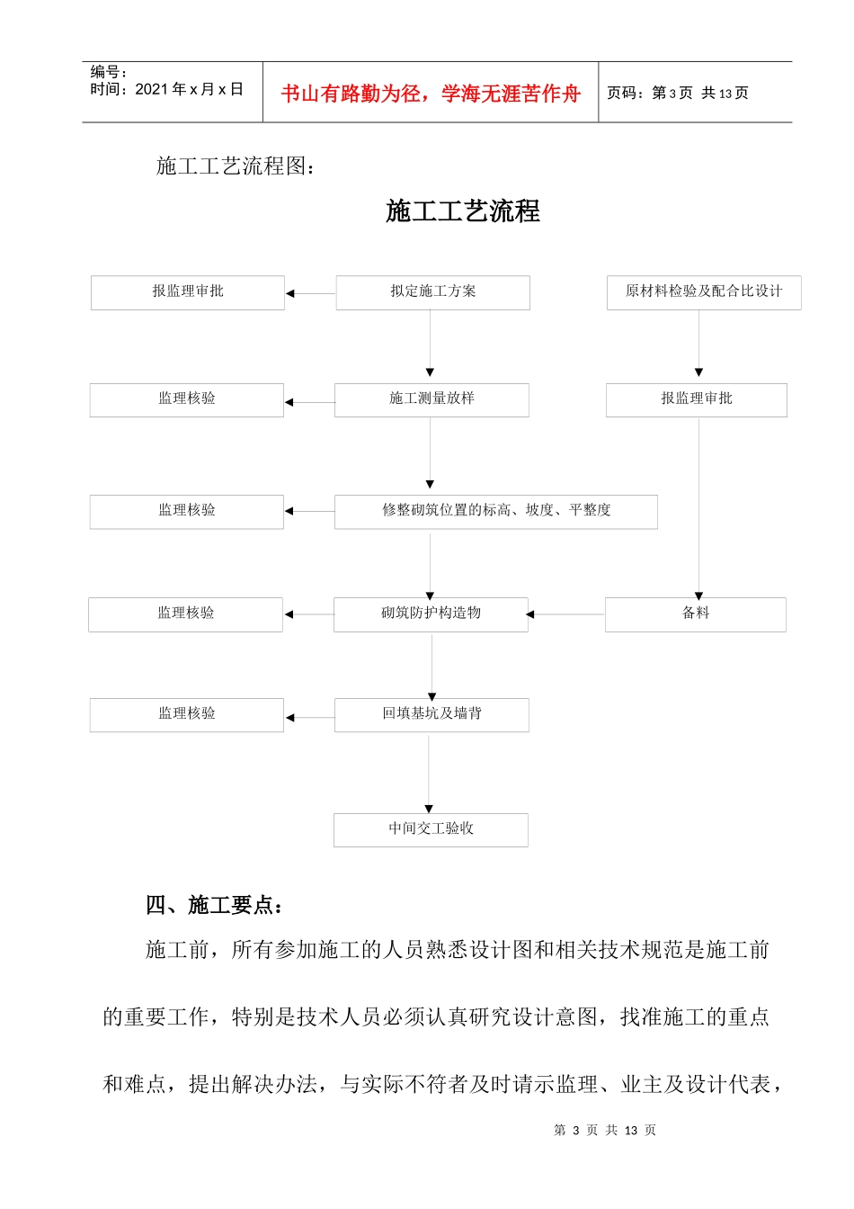 挡土墙分项工程施工组织设计_第3页