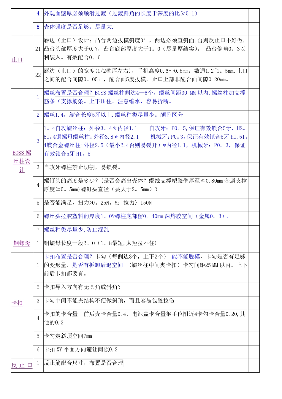 手机结构设计检查表_第3页