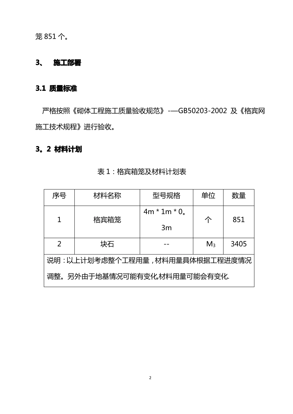 格宾石笼施工方案_第2页