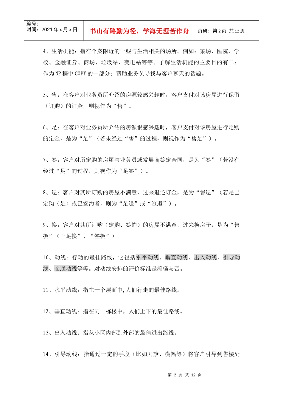 房地产基础名词解释_第2页