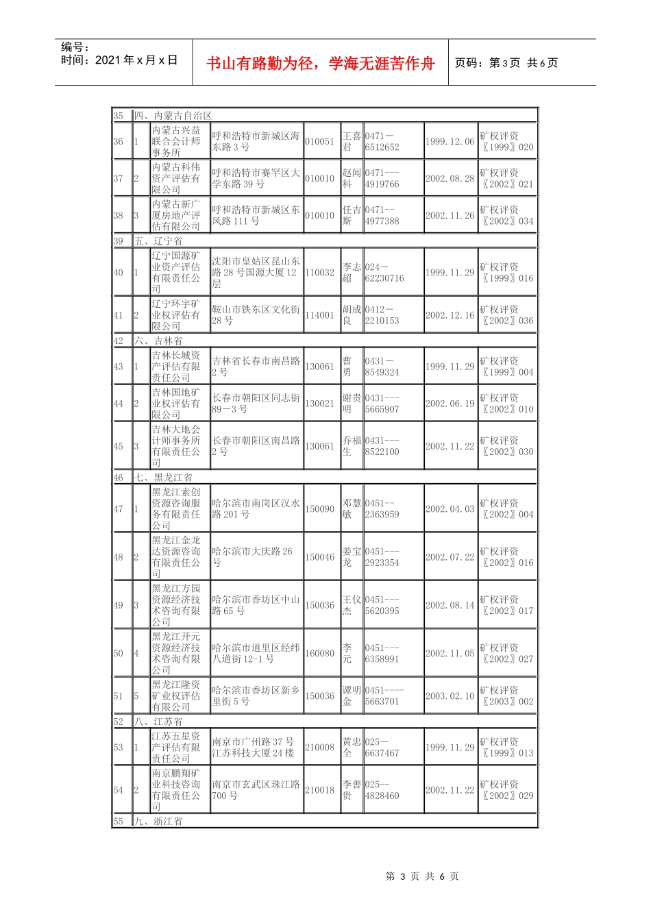 国土资源部授权矿权评估机构_第3页