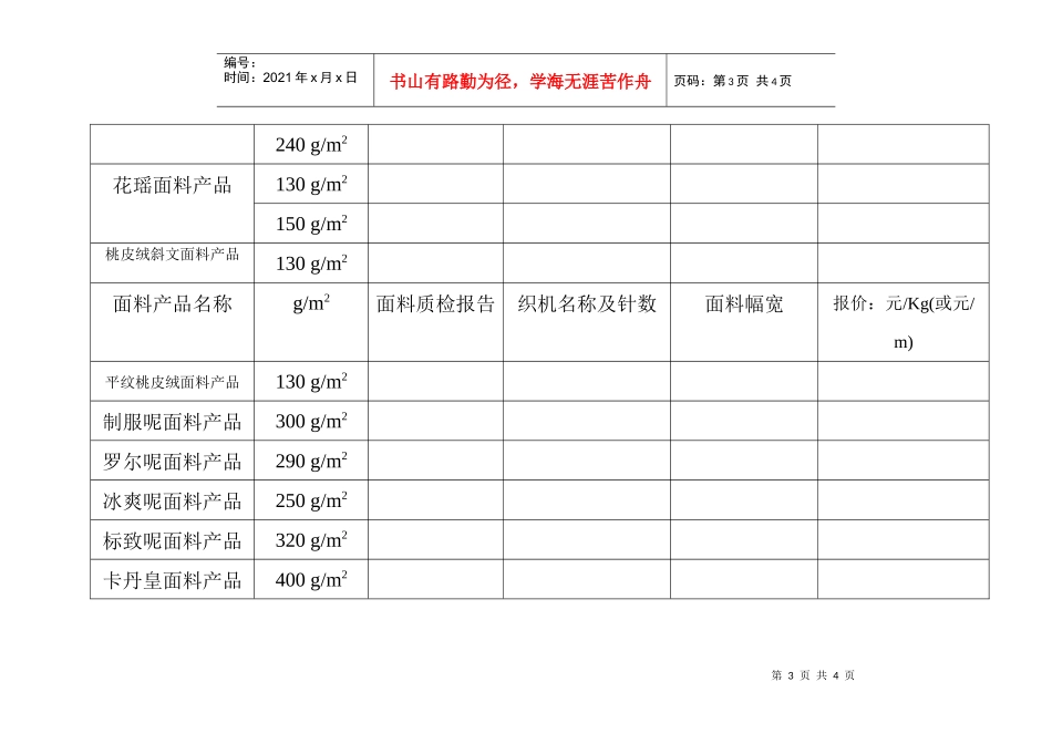 山西省学生装面料评选汇总表_第3页