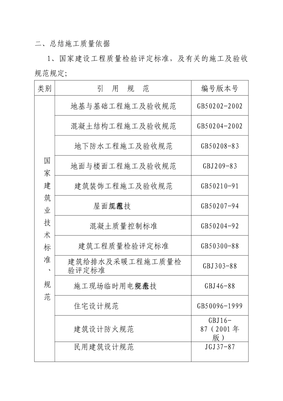 咸宁市某住宅楼质量自评报告_第3页