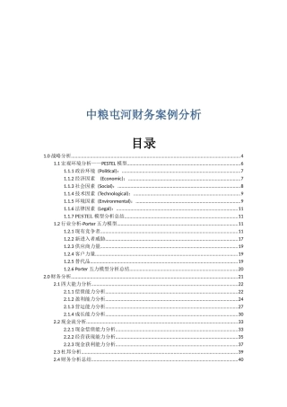 中粮屯河财务案例解析