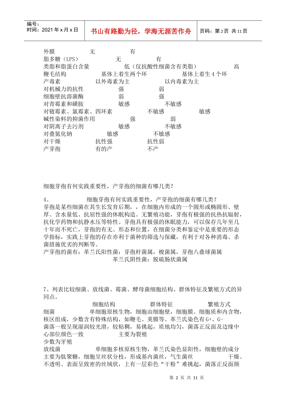 微生物试题及答案_第2页