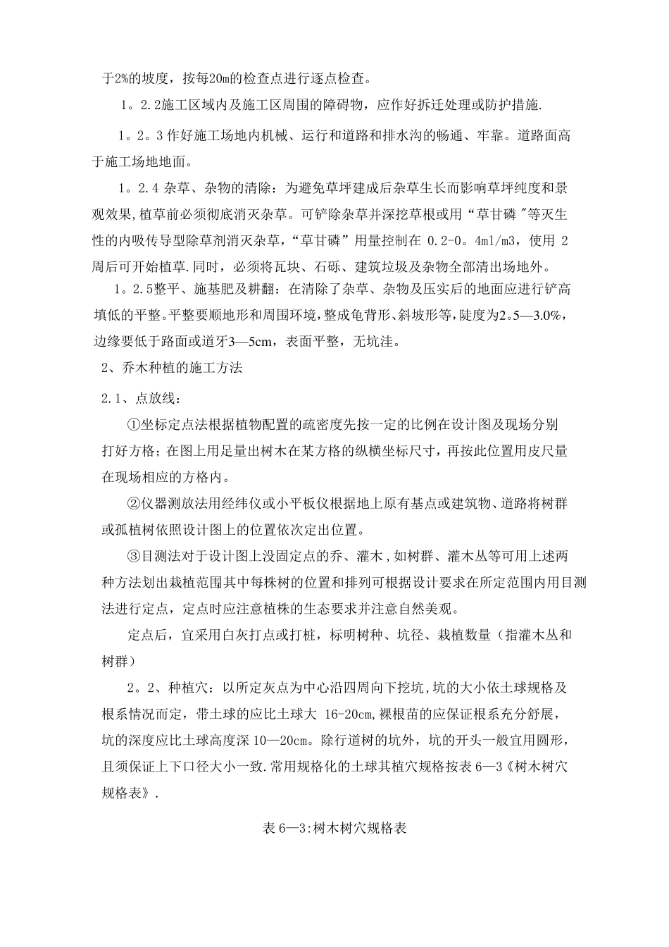 绿化改造工程施工方案及措施_第2页