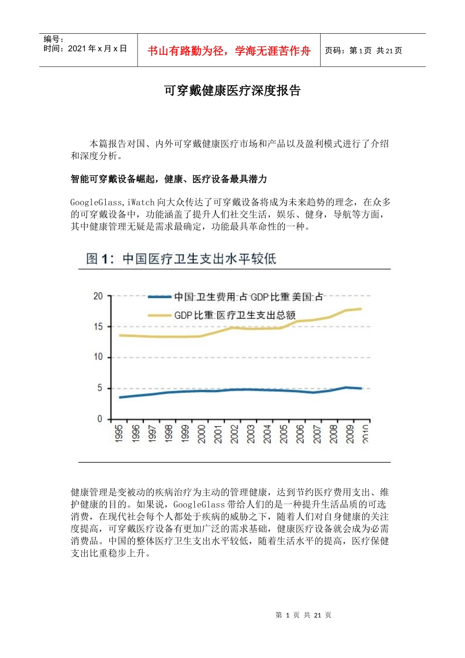 可穿戴健康医疗深度报告20_第1页