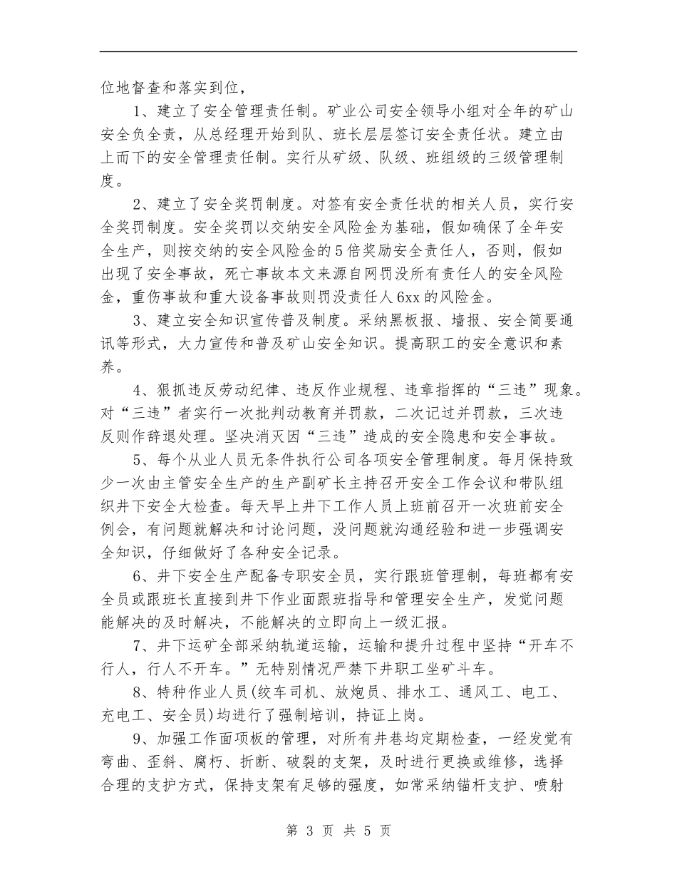 2024年矿业公司年度工作总结_第3页