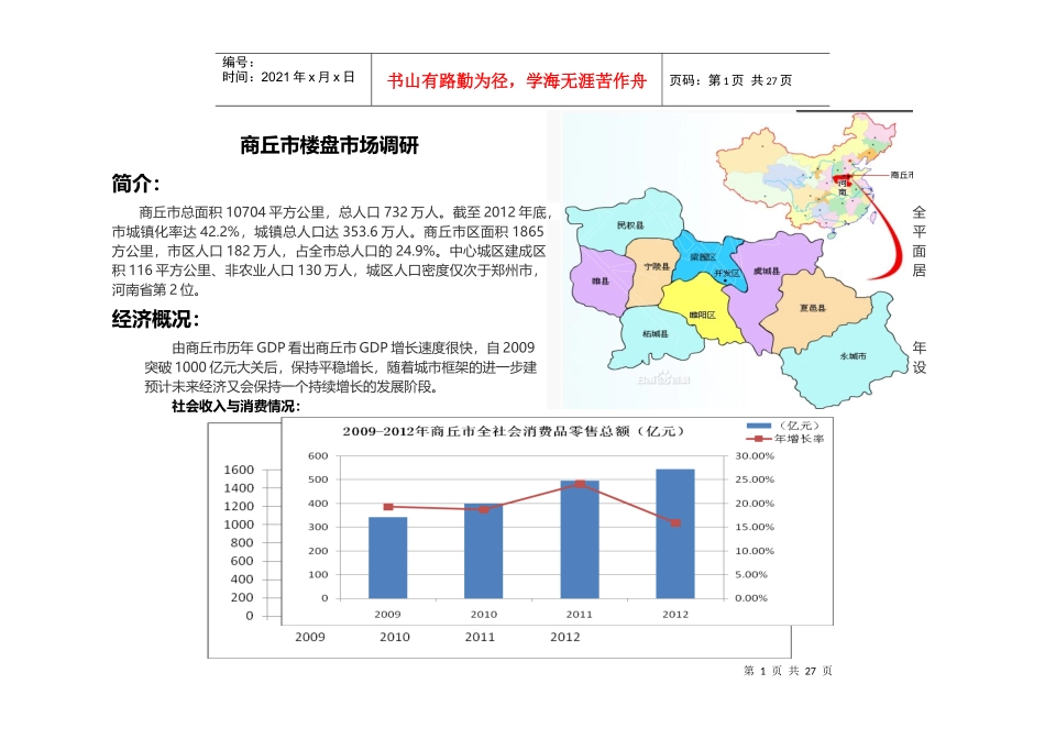 商丘楼盘市调_第1页