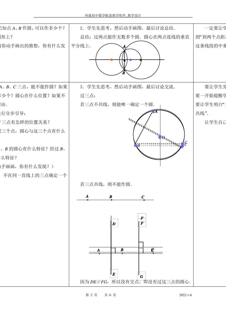 确定圆的条件教学设计_第2页