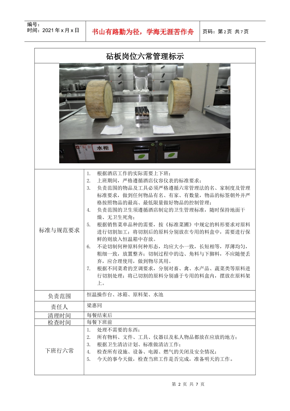厨房管理标示卡_第2页