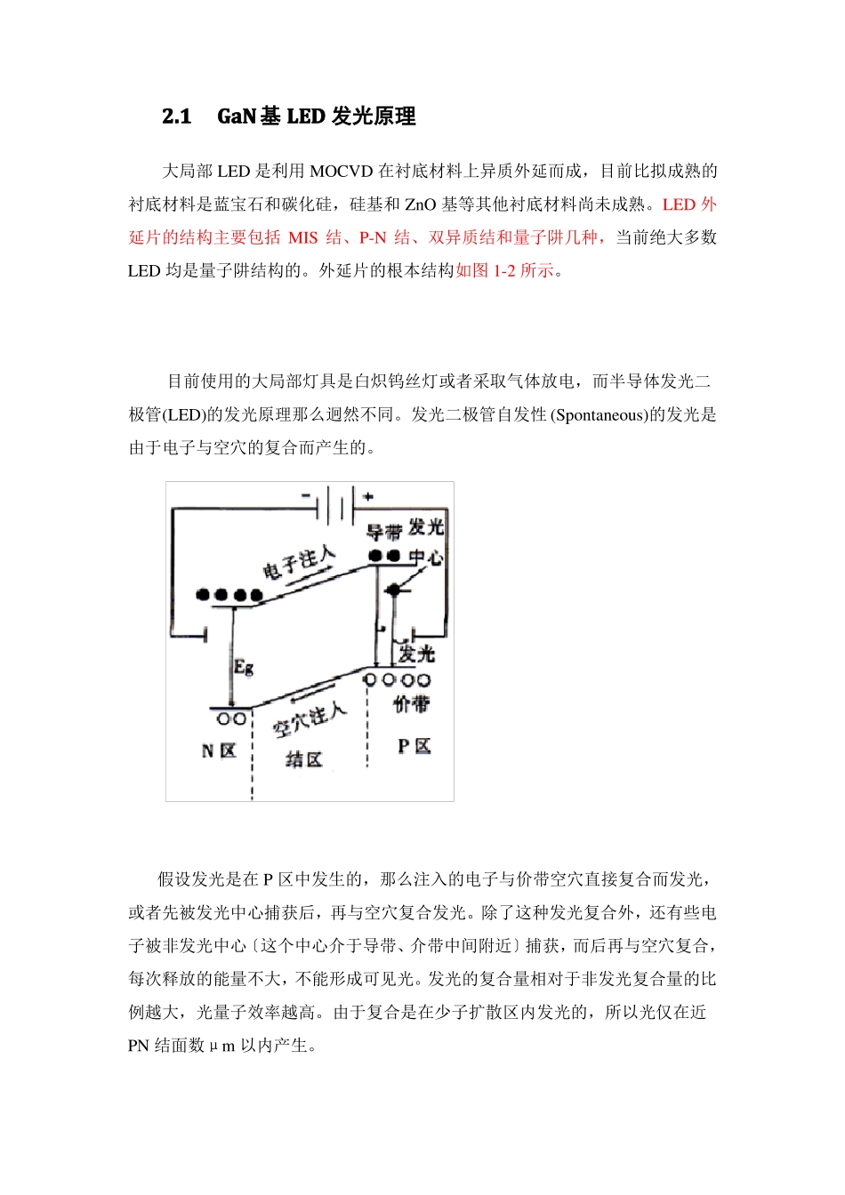 GaN基LED发光原理及参数要点_第1页