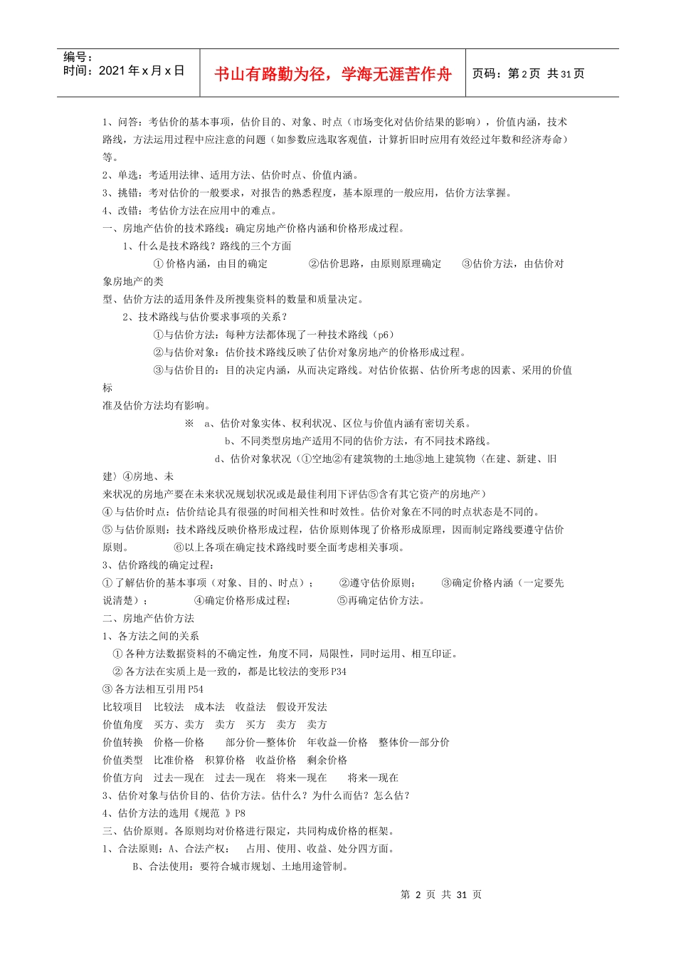 房地产估价师执业资格考试笔记_第2页