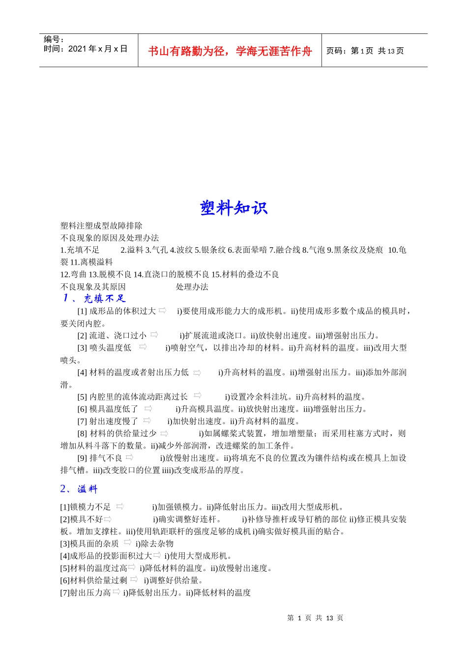 塑料基础知识大全_第1页