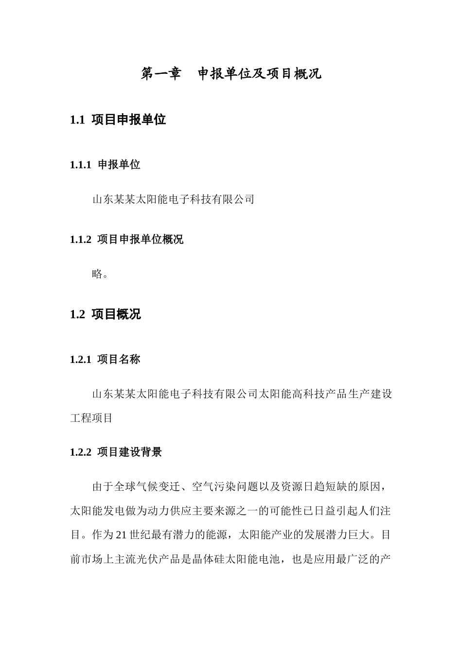 山东某太阳能电子科技有限公司太阳能高科技产品生产建设工程项目_第3页