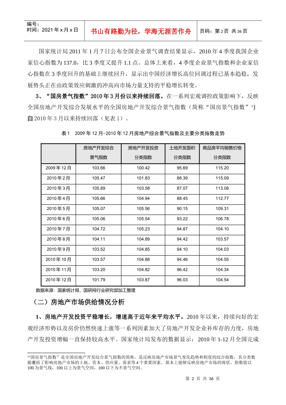 房地产市场运行回顾及展望_第2页