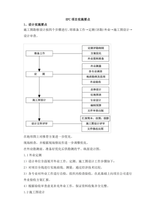 EPC项目实施要点