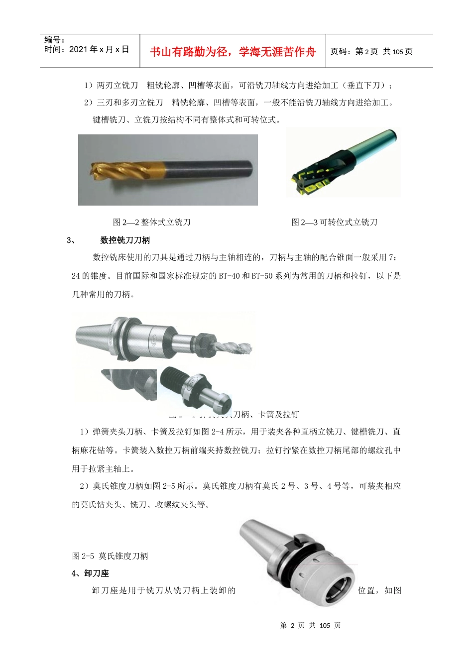 数控铣培训教材_第2页