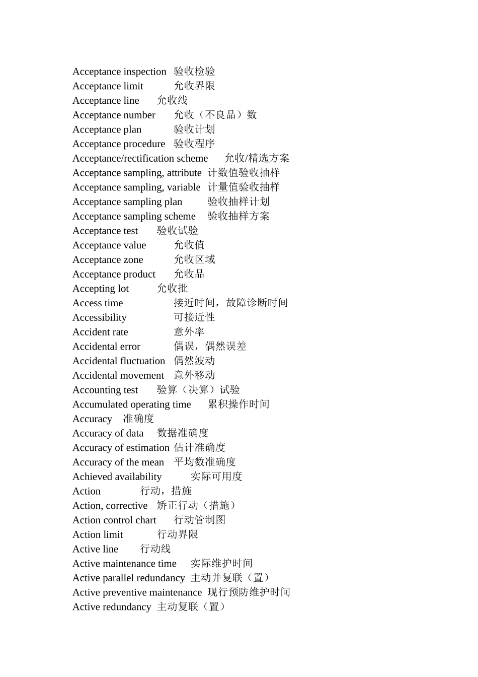 质量英语词汇大全(完整版)_第2页