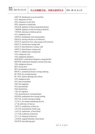 实用中医药英文辞典1-2
