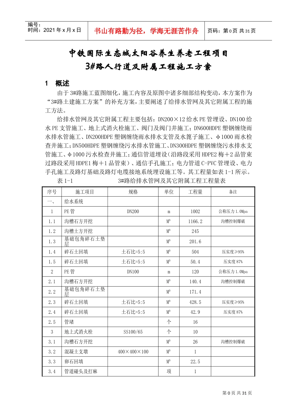 市政管网及附属工程施工方案(DOC35页)_第3页