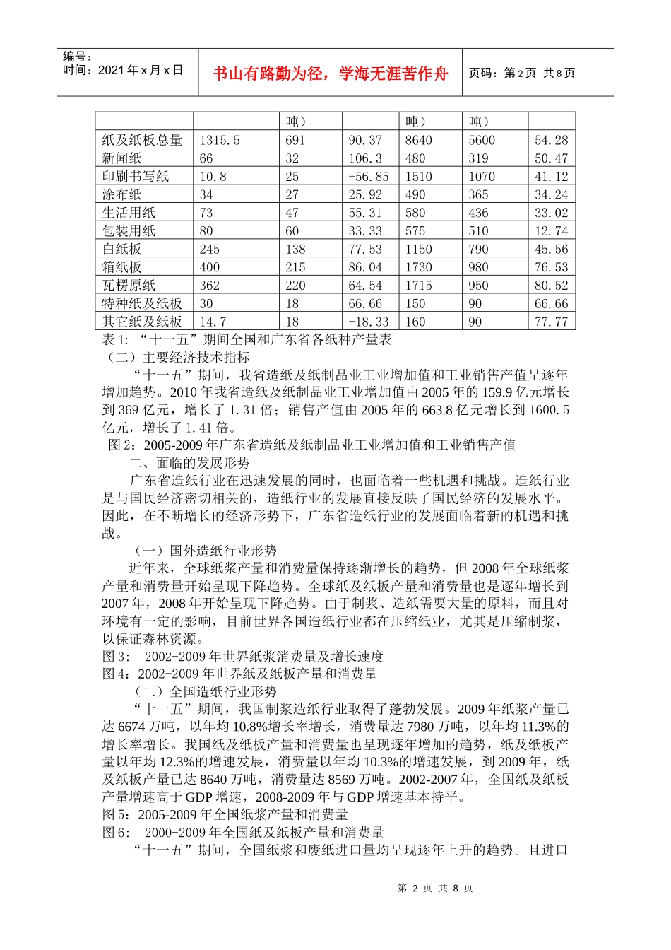 广东省造纸工业“十二五”发展指导意见_第2页