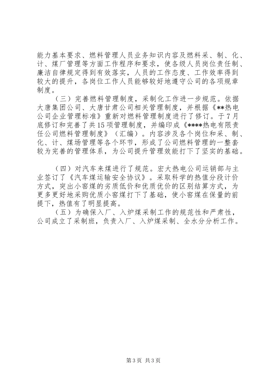 监察审计部燃料专项效能工作报告_第3页