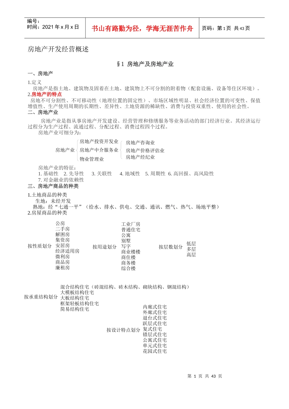 房地产开发经营概述(1)_第1页