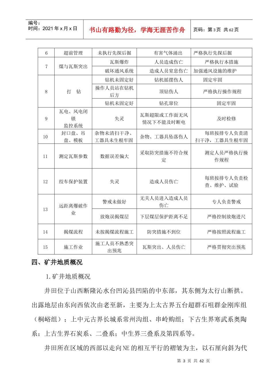 回风立井井筒15-3煤揭煤施工安全技术措施_第3页