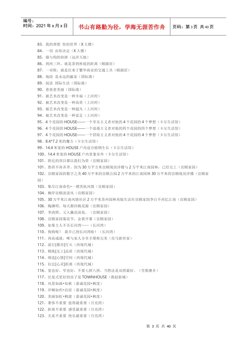 房地产精华文案800例_第3页