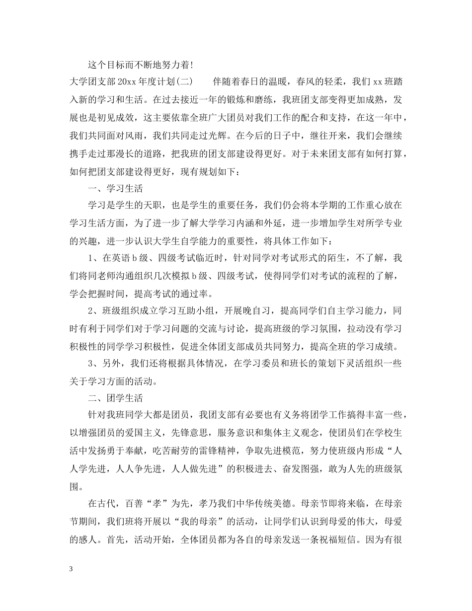 大学团支部2020年度计划 _第3页