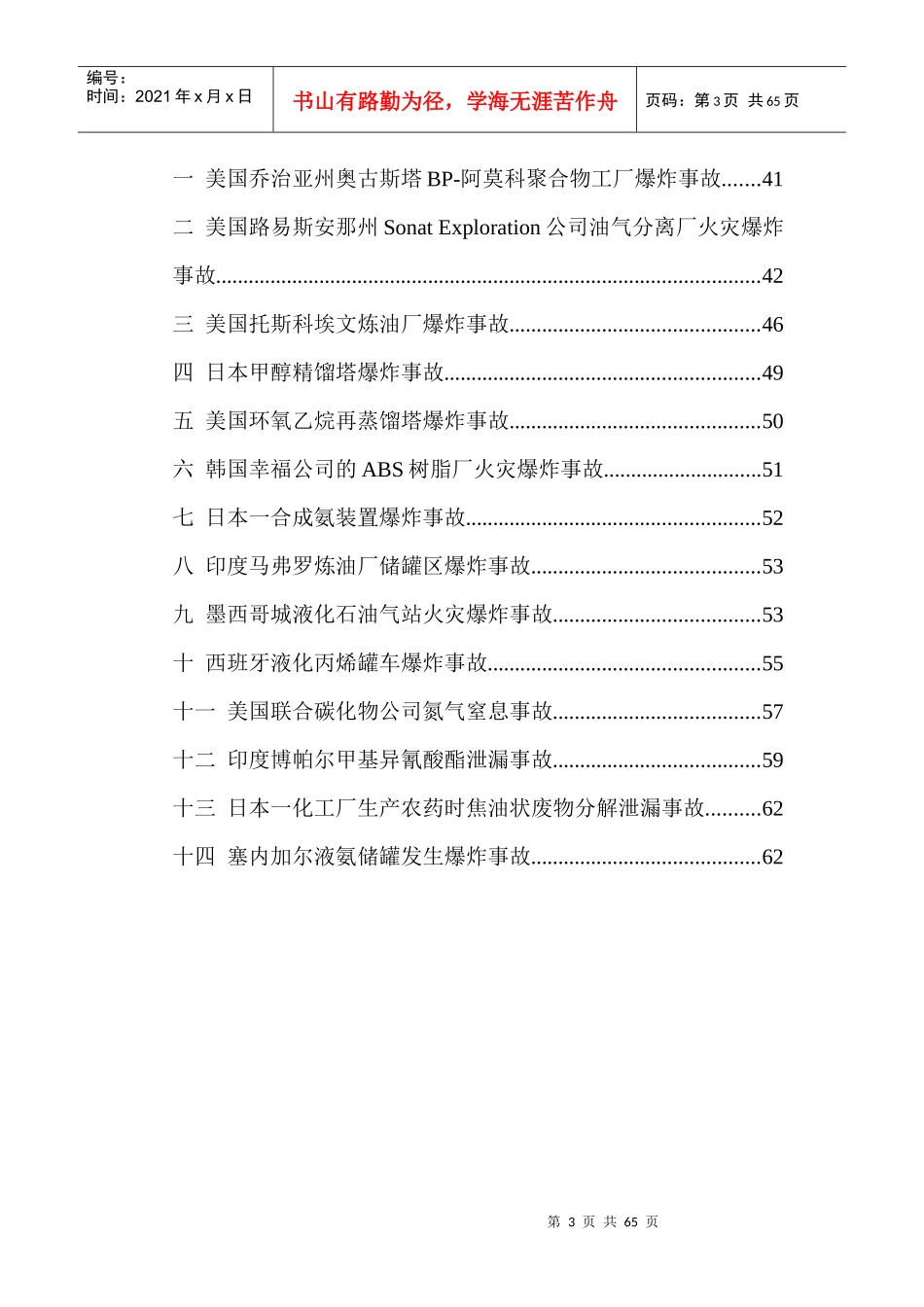 国内外化工安全事故案例汇总_第3页