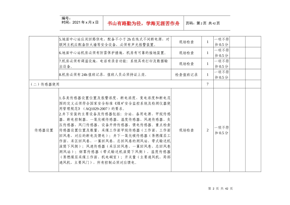 山西省煤矿六大系统验收标准最新_第2页